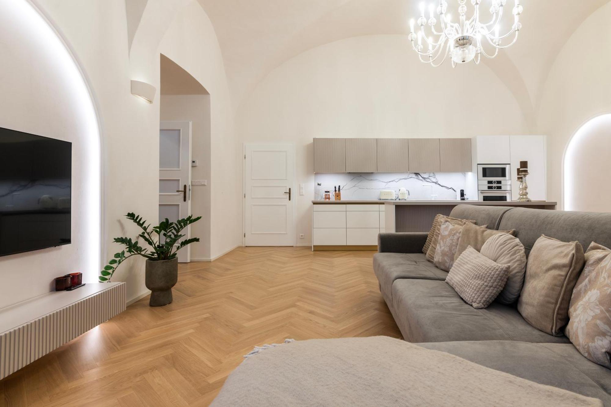 Ferienwohnung Arch Iv. Prag Exterior foto