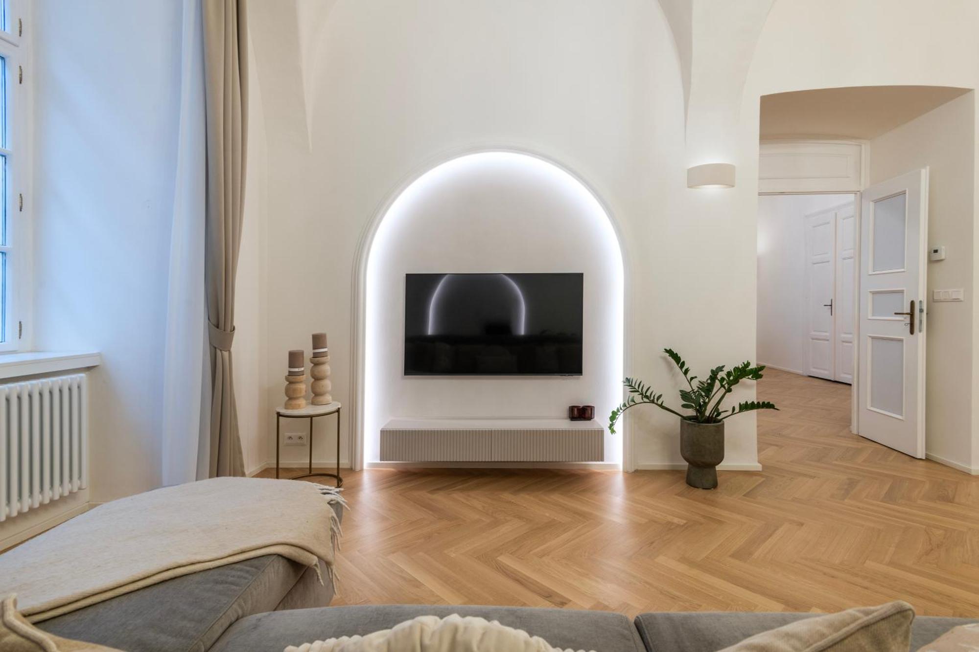 Ferienwohnung Arch Iv. Prag Exterior foto